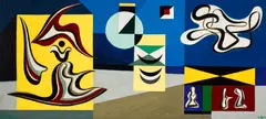 Werner Drewes, Expectation of New Events, 1944, oil on canvas