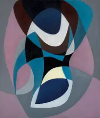 Charles Green Shaw, Untitled (Plastic Polygon Abstract Form), 1935, oil on canvas