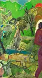 Romare Bearden, Untitled, 1968-70, acrylic and collage on panel