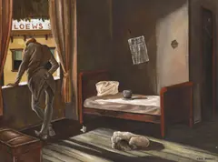 Ernie Barnes, Bojangles, 1976, acrylic on canvas