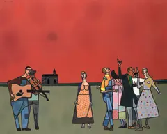 Robert Gwathmey, Country Gospel Music, 1971, oil on canvas