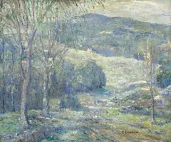 Winter Hills by Ernest Lawson, circa 1914, oil on canvas, offered Nov 2022