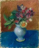 William James Glackens, Flowers in a White Pitcher