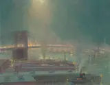 Johann Berthelsen, Brooklyn Bridge by Night