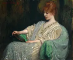 Charles Stuart Forbes, Élégante Assise (Seated Elegance), 1907, oil on canvas