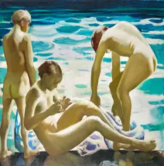 M. Jean McLane, Bathers, 1926, oil on canvas