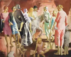 M. Jean McLane, A Devon Beach, circa 1926, oil on canvas