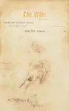 Bucking Horse and Rider by Charles Marion Russell, ink on paper, sold Nov 2022