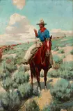 William Herbert 'Buck' Dunton, J-D Outfit, circa 1906, oil on canvas