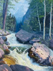 Roger Ore, Teton Landscape, oil on canvas