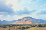 Michael Stack, April in the Whetstones, oil on canvas