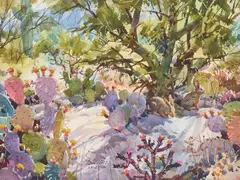 Tom Hill, Palo Verde Shade, watercolor on paper