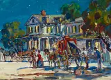 Marjorie Jane Reed, San Mateo House in Moonlight