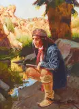 Don Prechtel, Cochise, oil on board