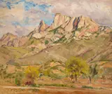 Paul Dougherty, Arizona Spring or Spring in the Desert, oil on canvasboard