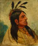 Henry Herman Cross, Chief Red Bear, Arapahoe, oil on canvas