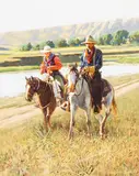 Don Prechtel, We Proceed On, oil on Masonite