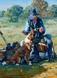 Sonya Terpening, Last Bite, oil on canvas panel