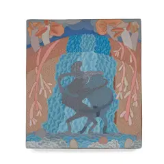 Gladys Nilsson, By a Waterfall ....., 1973, acrylic on canvas