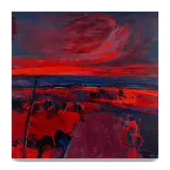 The Golan Heights by Henrietta Berk, 1970-72, oil on canvas, offered Sep 2022