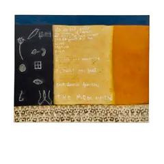 It Is In by Squeak Carnwath, 1992, oil and alkyd on canvas, sold Sep 2022