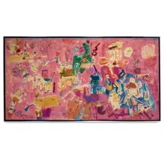 Ynez Johnston, Sun Painting, 1968, chemical dye on canvas
