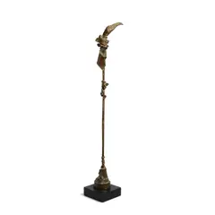 Bird Totem #4 by Lee Mullican, 1983, bronze, sold Sep 2022