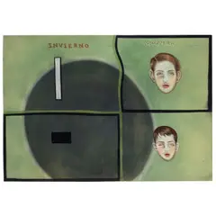 Julio Galán, Lunes y Viernes, 1985, pastel on paper