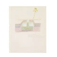 John Register, Untitled, circa 1980s, colored pencil and graphite on paper