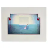 Juan González, Paestum, 1989, acrylic and wood on panel