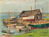 Guy Carleton Wiggins, The Boat Yard, Essex