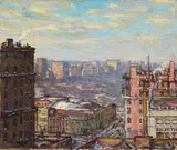 Elmer Livingston MacRae, New York Winter Scene, 1909, oil on canvas