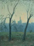 Aaron Harry Gorson, The Break of the Haze, 1924, oil on canvas laid down on board