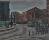 Max Arthur Cohn, Washington Square, 1928, oil on canvas