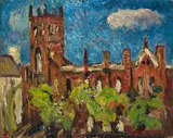 Hayley Lever, Old Hunter's College, Park Avenue, New York City, oil on board