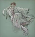 Everett Shinn, Portrait of a Lady