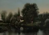 Henry Pember Smith, Edge of the Pond, oil on canvas