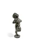 Edith Barretto Stevens Parsons, Boy with Fish Fountain, bronze with weathered verdigris patina