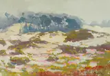 Franz Bischoff, Monterey Dunes, oil on board