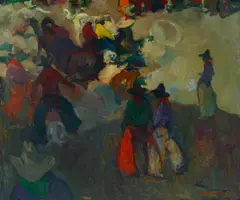 Armin Carl Hansen, Spirit of the Rodeo, oil on canvas