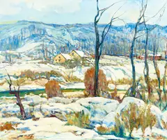 Charles Reiffel, Silvermine Winter, oil on canvas