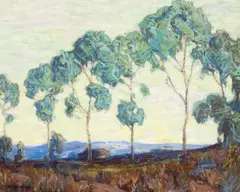 Eucalyptus by Carl Oscar Borg, oil on canvas, sold Aug 2022