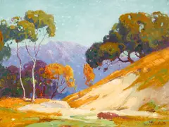 Dana Bartlett, Verdugo Canyon, oil on board