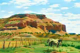 Emil Kosa Jr., Kanab, Utah Ranch, oil on canvas