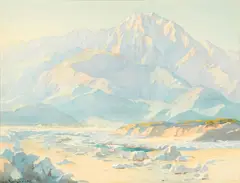 San Jacinto by Marion Wachtel, watercolor on paper, sold Aug 2022