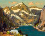 Alfred R. Mitchell, Echo Lake (Sierra Nevada Mountains), circa 1930, oil on board