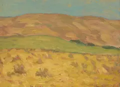 Gottardo Piazzoni, Two trees, Mill Valley, Columbia, Sept. and Yellow and green hills (a group of three)