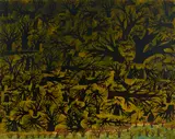 John Roeder, Dead Forest, oil on Masonite