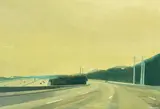 Drew Lang, Merging Traffic, oil on board