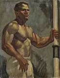 Mark Beard, Steven Goldsworthy, Crew Man, 1997, oil on canvas